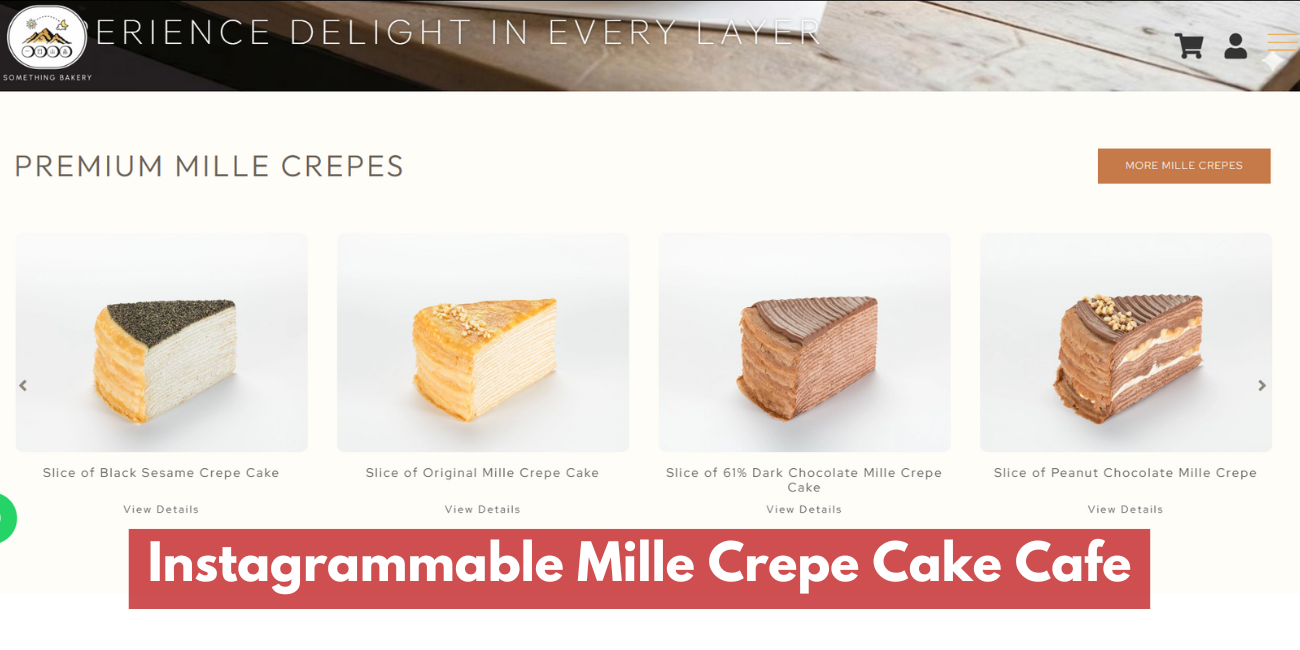 Best Mille Crepe Café in Kuala Lumpur | Something Bakery Jalan Petaling